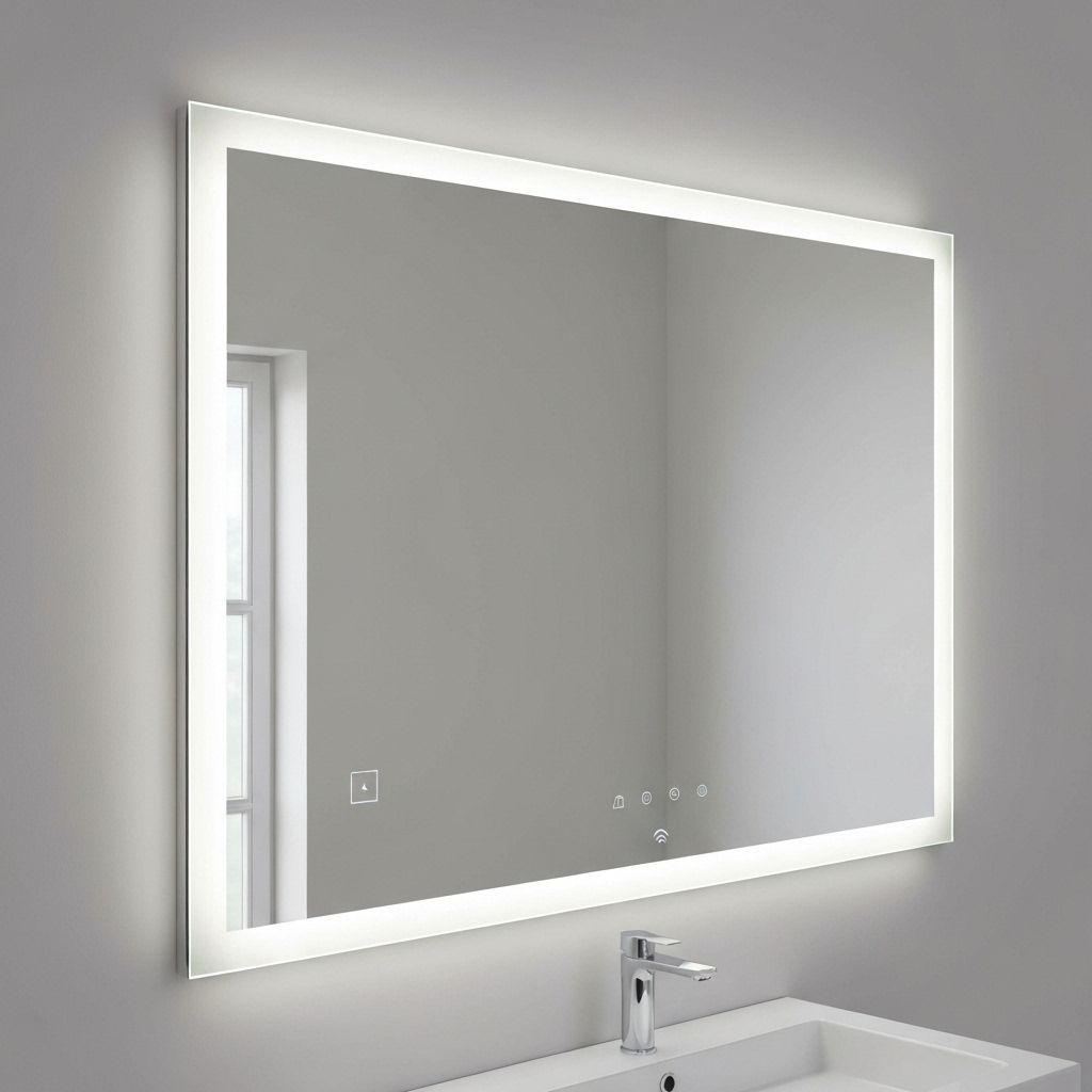 Wall-Mounted LED Mirrors